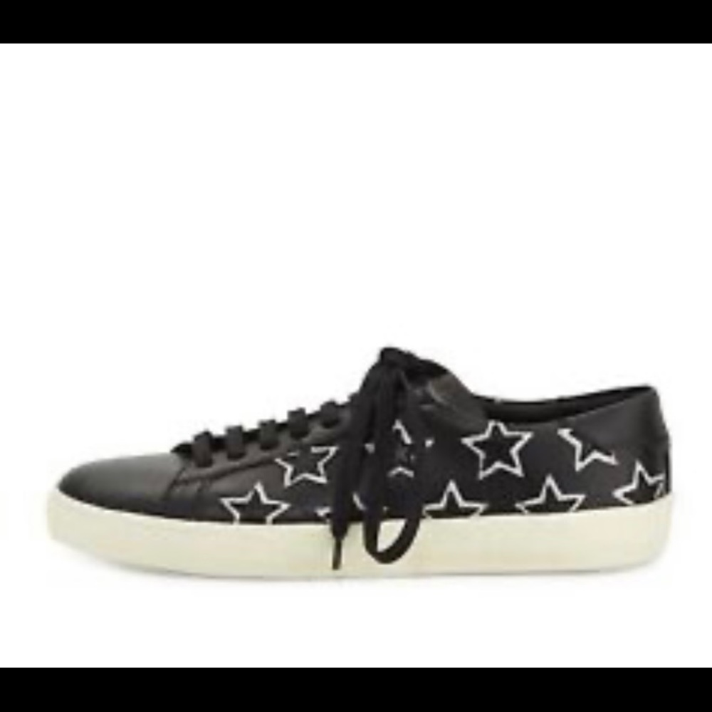 Saint Laurent Women's Black Star Sneaker Size 36.5